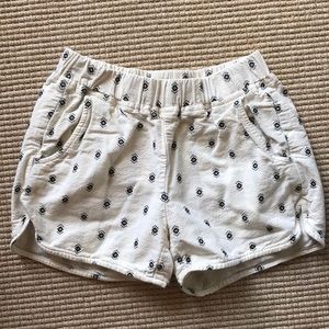 Madewell white cotton shorts